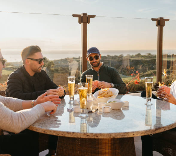 Patio hangout scene