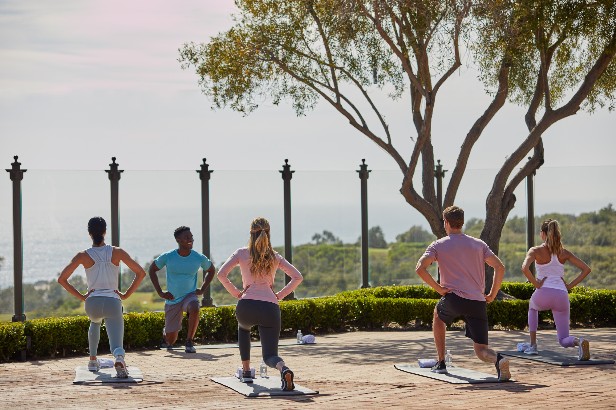 Fitness class at Pelican Hill Spa