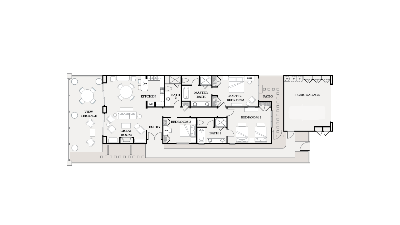 Three-Bedroom Floorplan