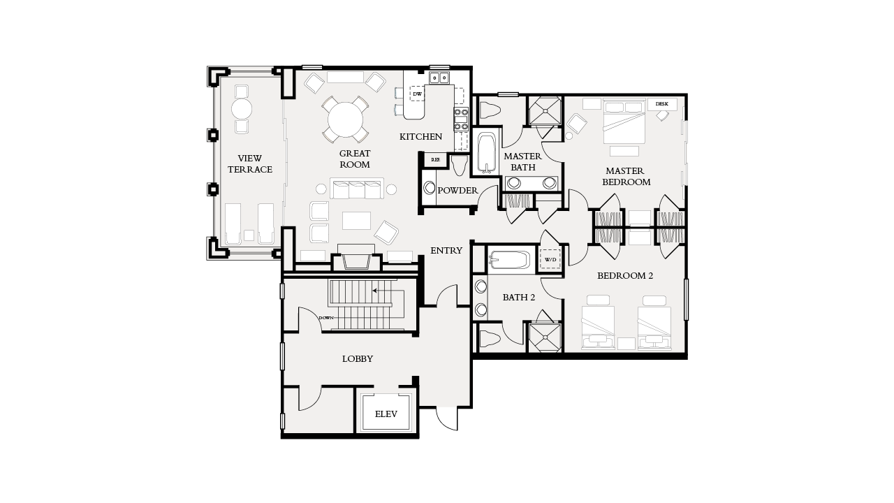 Two-Bedroom Floorplan