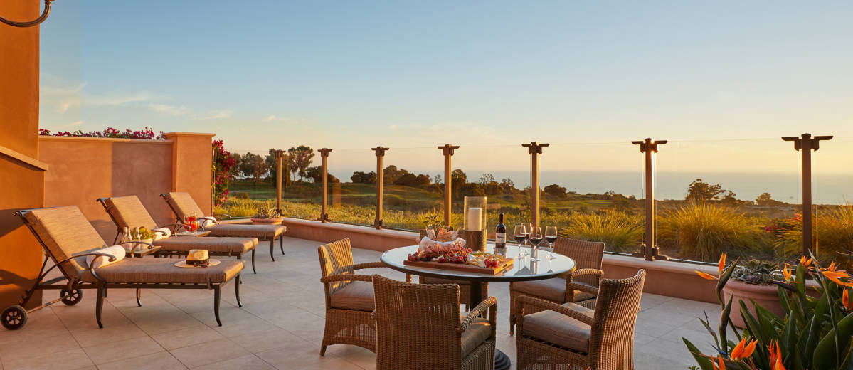 Villa balcony view